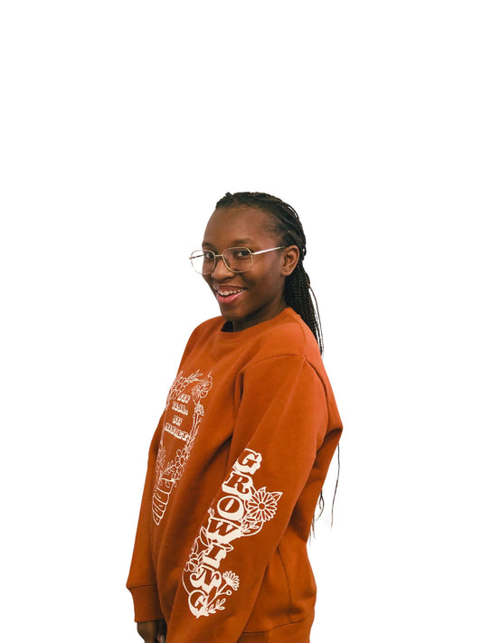 New Year New Mindset Crewneck - Clay