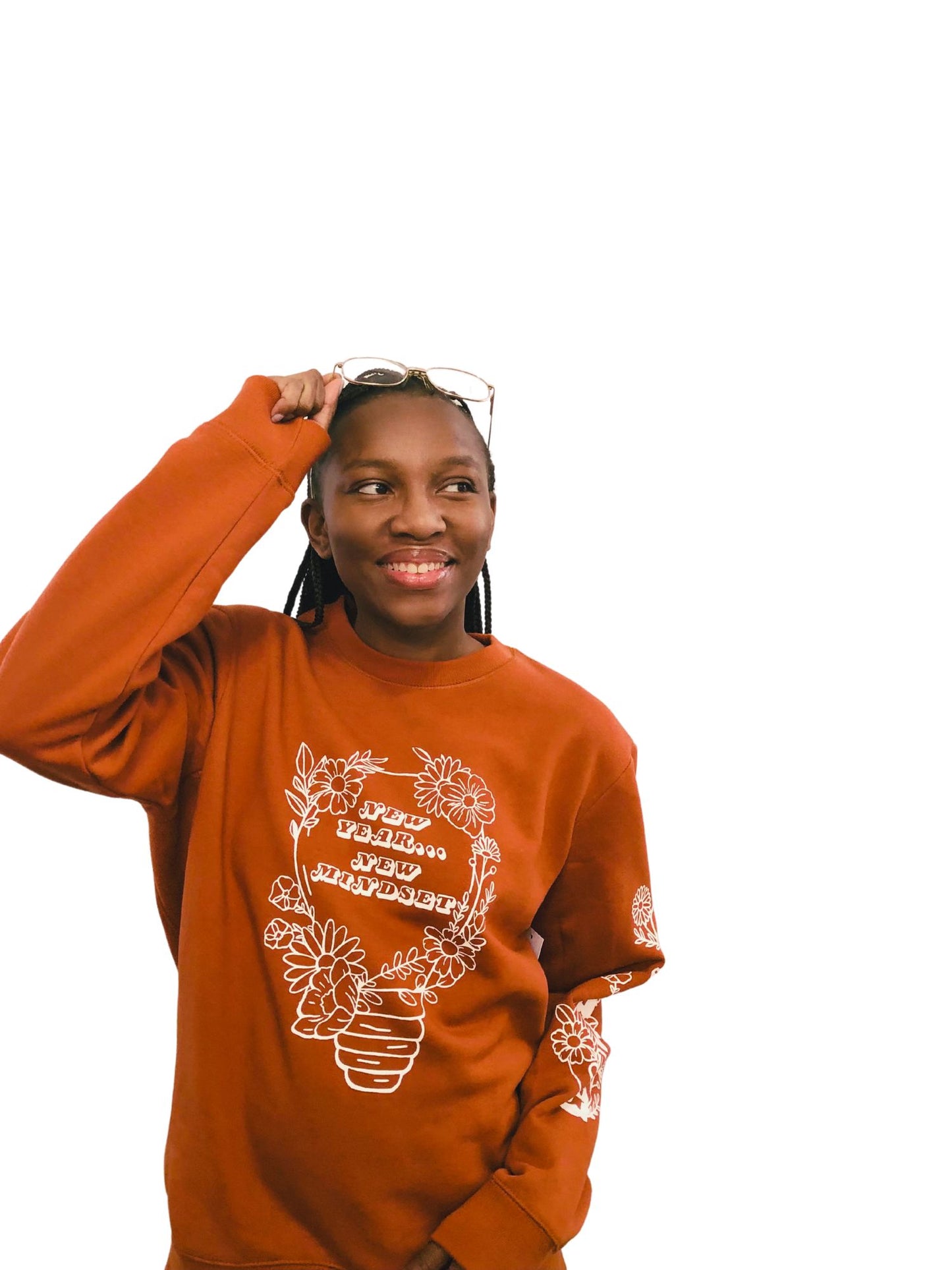 New Year New Mindset Crewneck - Clay