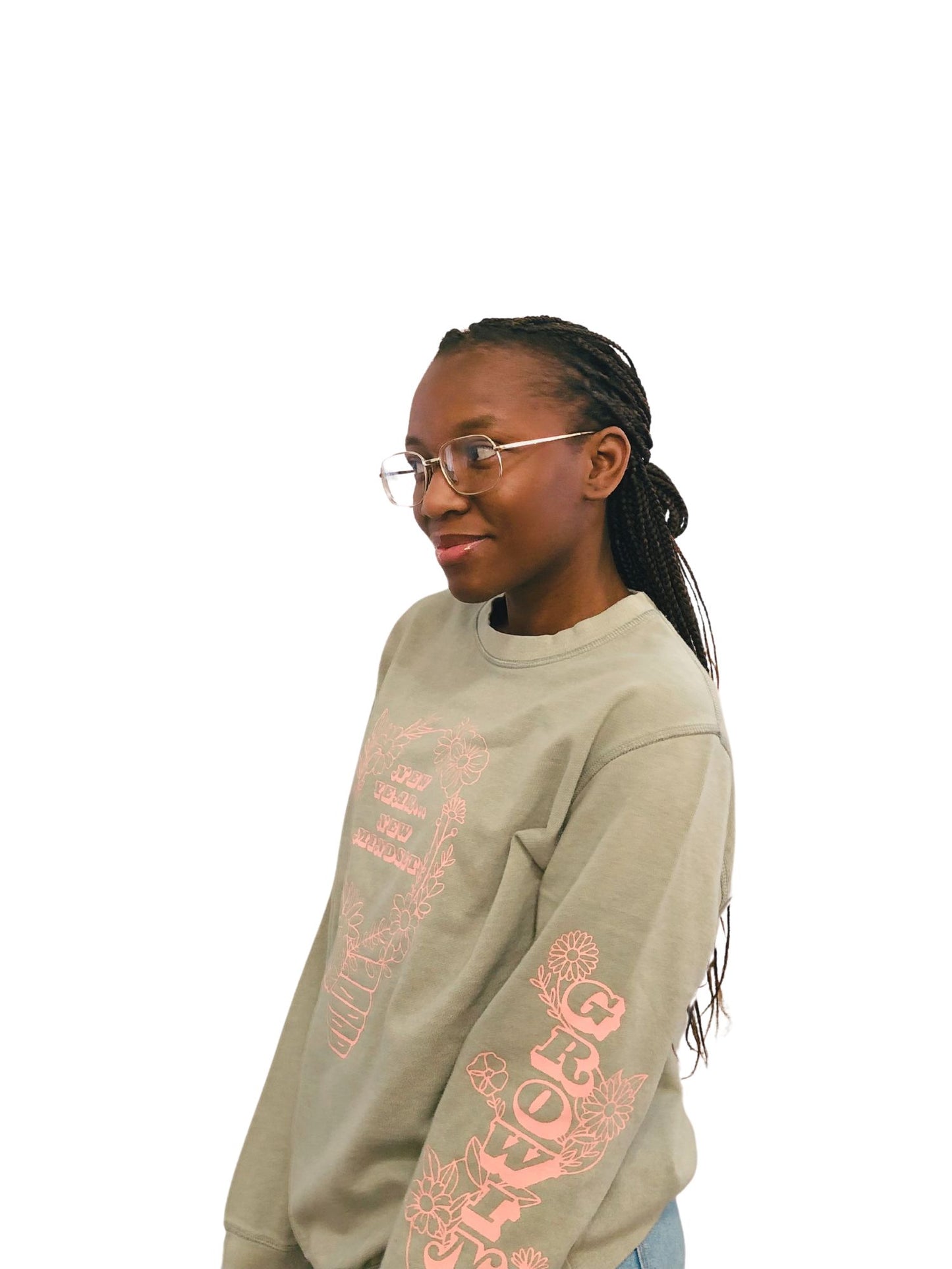 New Year New Mindset Crewneck - Sage