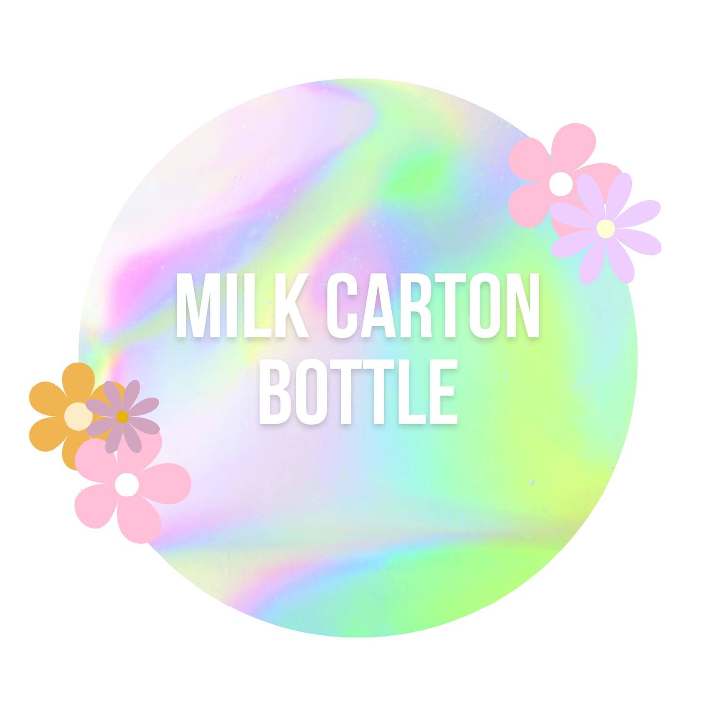 BWBIS Acrylic Milk Carton Water Bottle-16oz