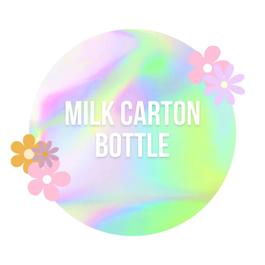 BWBIS Acrylic Milk Carton Water Bottle-16oz